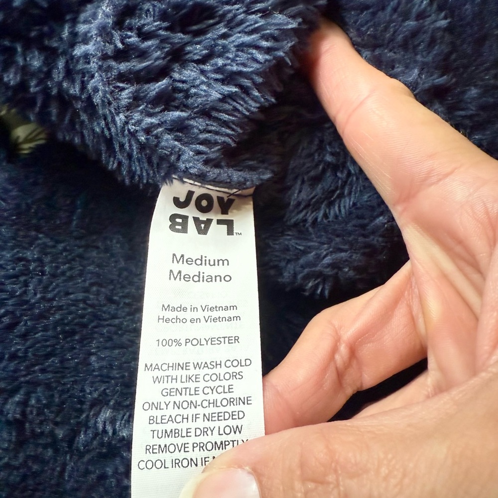 JoyLab Midnight Blue Fleece Pullover - Picture 2 of 2